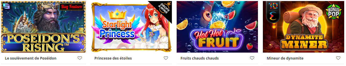 jeux Casino en ligne BetSet machines à sous gratuites